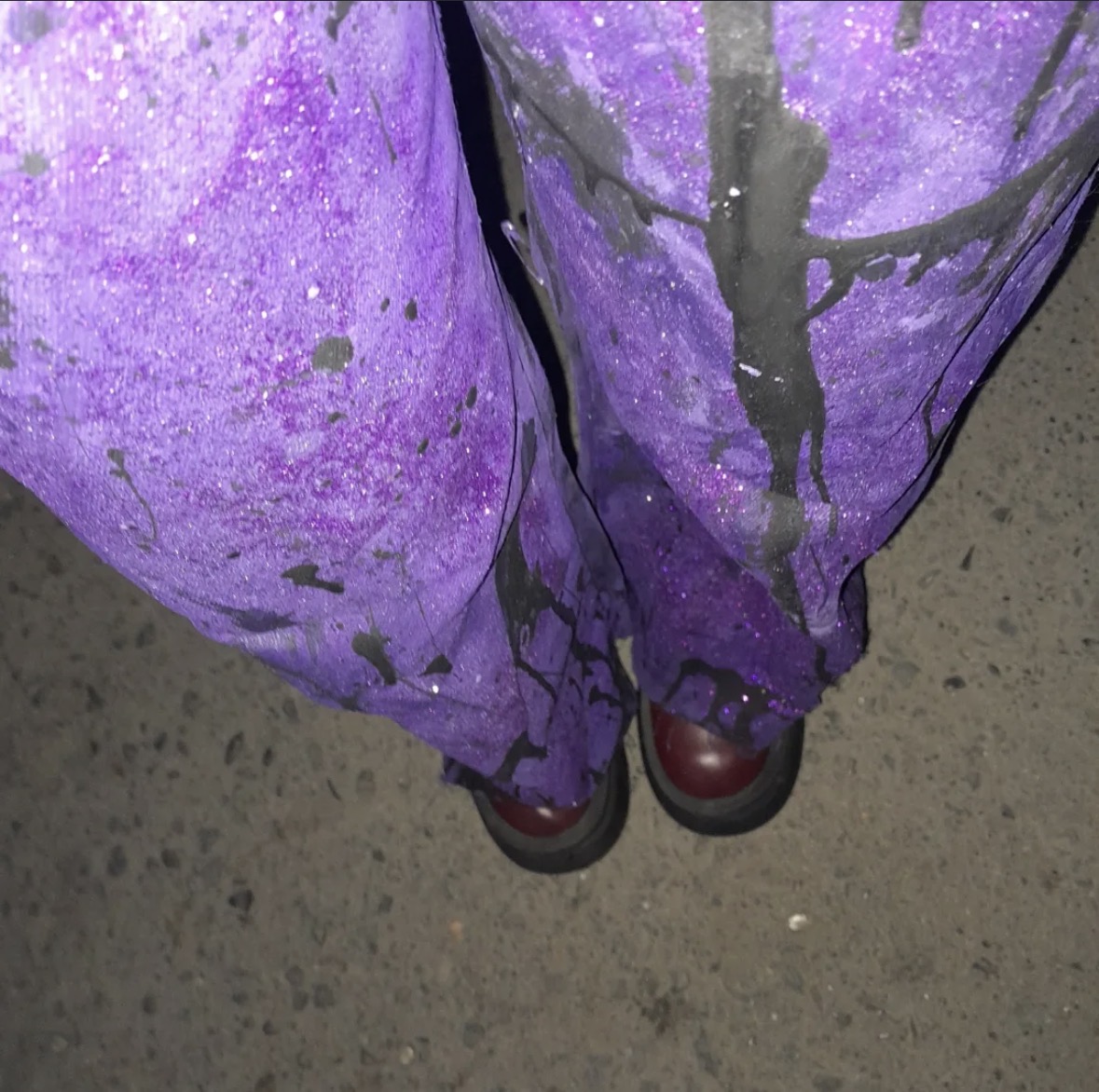 شلوار جین بنفش - نما ۴